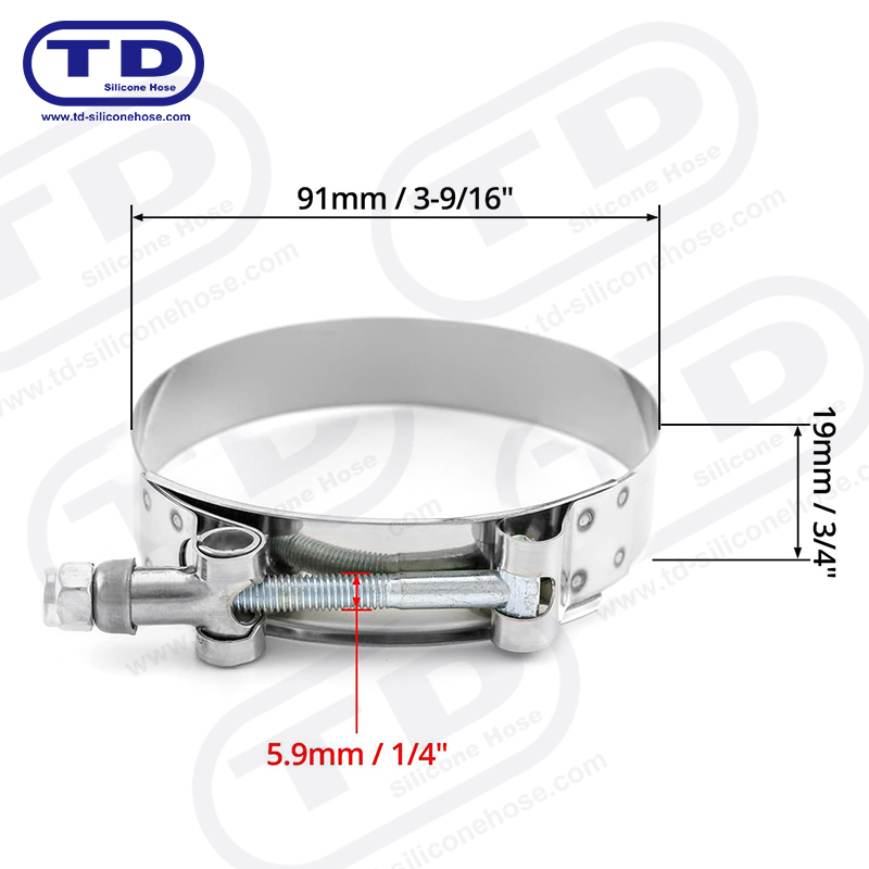 ตัวหนีบท่อซิลิโคน T-Bolt
